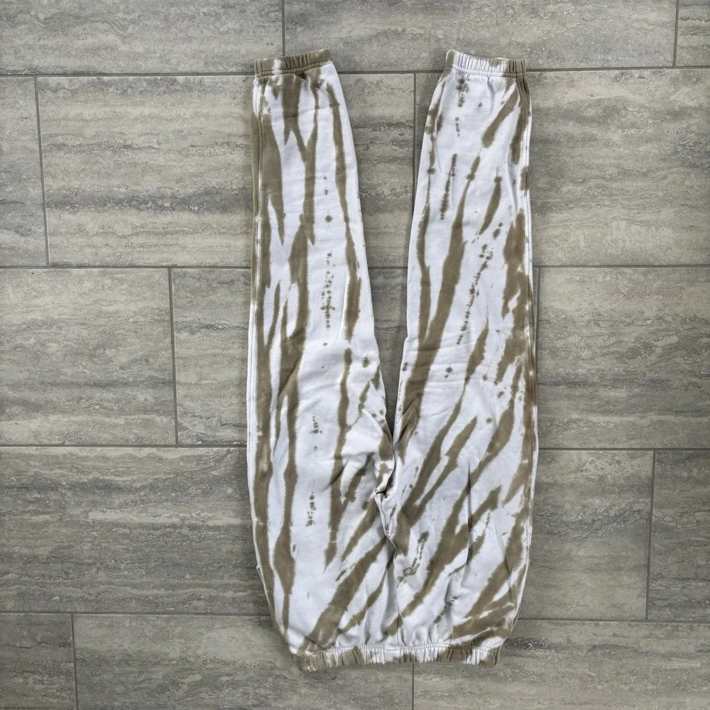 Good American Womens Oversized Olive/White Tie-dye Joggers Size 1 (S)